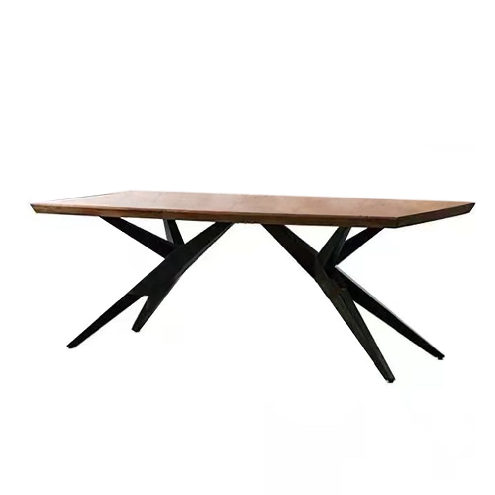 63" Industrial Large Computer Desk Natural Pine Wood Office Desk Writing Desk window image