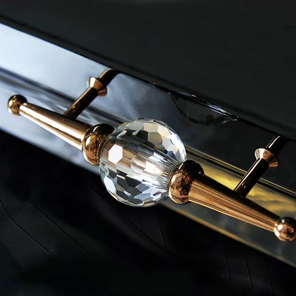 Small Marble Top End Table Modern Side Table with 2 Drawers Nightstand window image