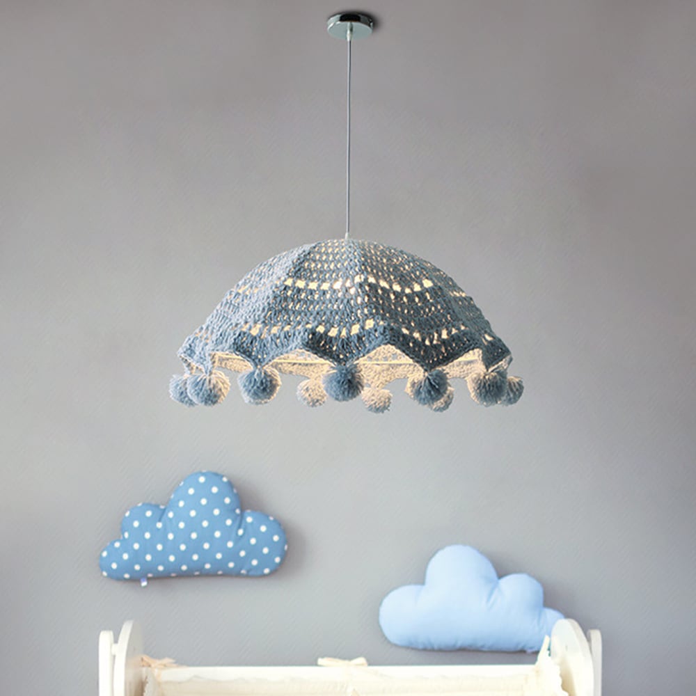 Creative Arts Knitting Laine et métal Suspension 1 lumière chaude image de fenêtre