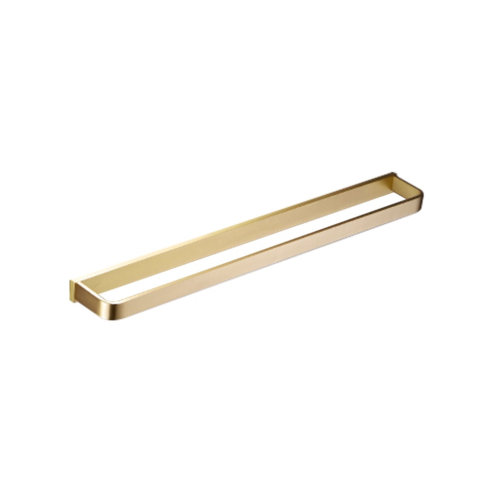 4 Pieces Bathroom Hardware Set Towel Rail and Toilet Brush with Holder in Gold window image