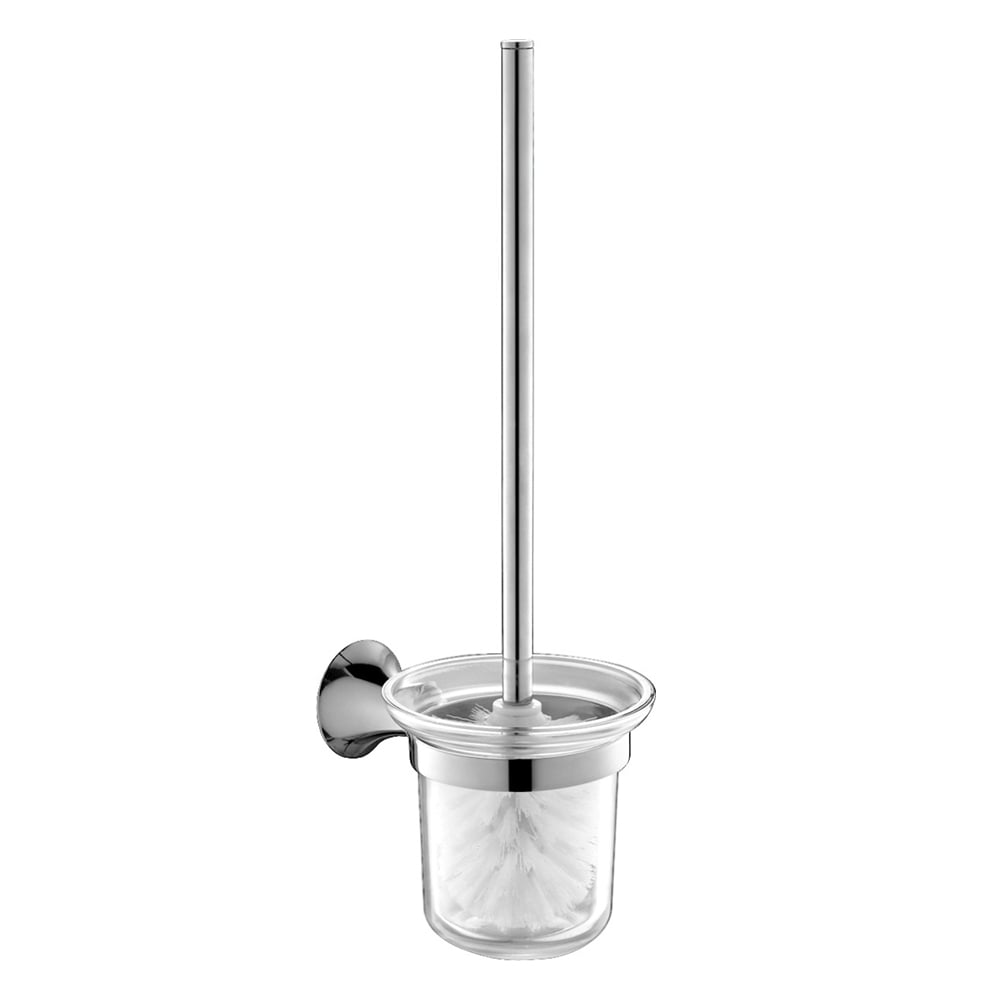 Juego de accesorios de baño de latón de 4 piezas toallero, toallero y jabón, color cromado Imagen de ventana
