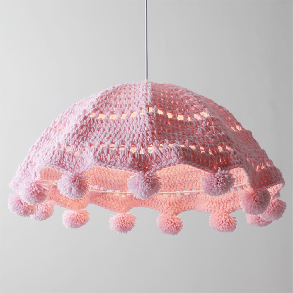 Creative Arts Knitting Wool and Metal 1-Light Pendant Light Warm Light Colour window image