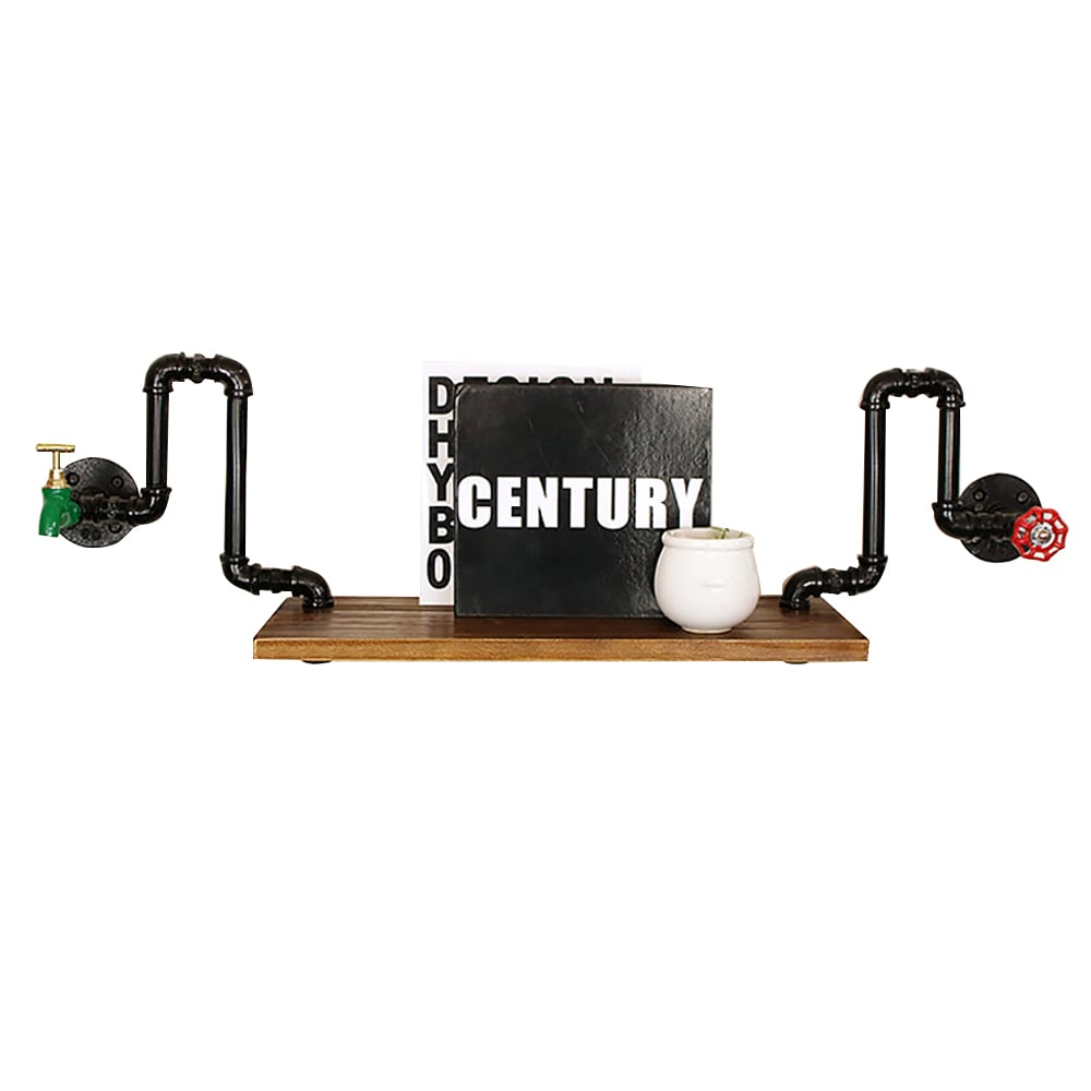 Industrial Pipe Wall-Mounted Shleving window image