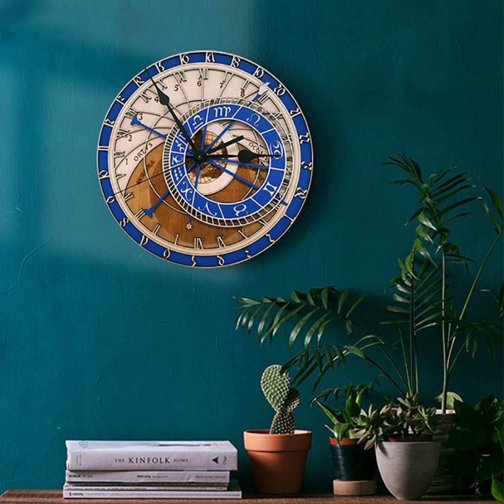 Abstract Artistic Large Wall Clock European Retro Style Home Decor window image