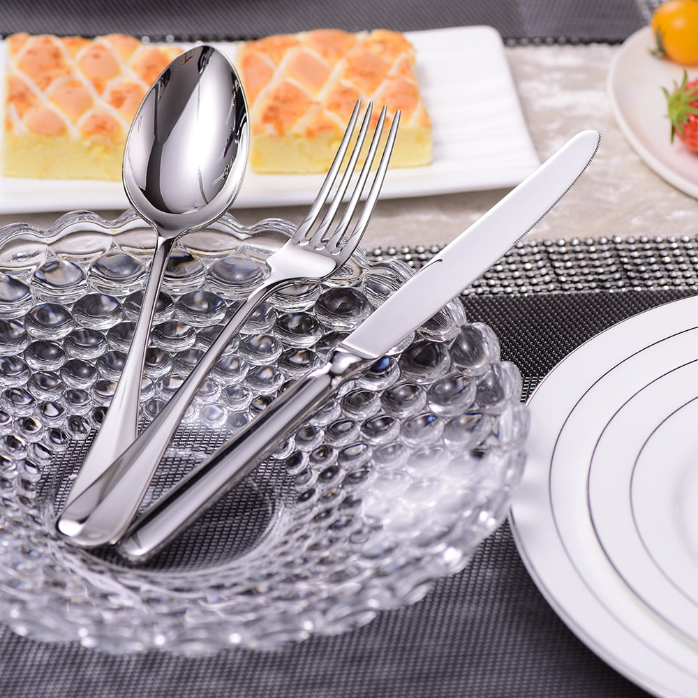 72 Pieces 18/10 Stainless Steel Flatware Set Cutlery Set, Service for 18 window image