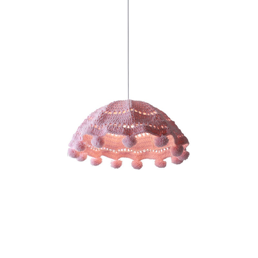Creative Arts Knitting Wool and Metal 1-Light Pendant Light Warm Light Colour window image