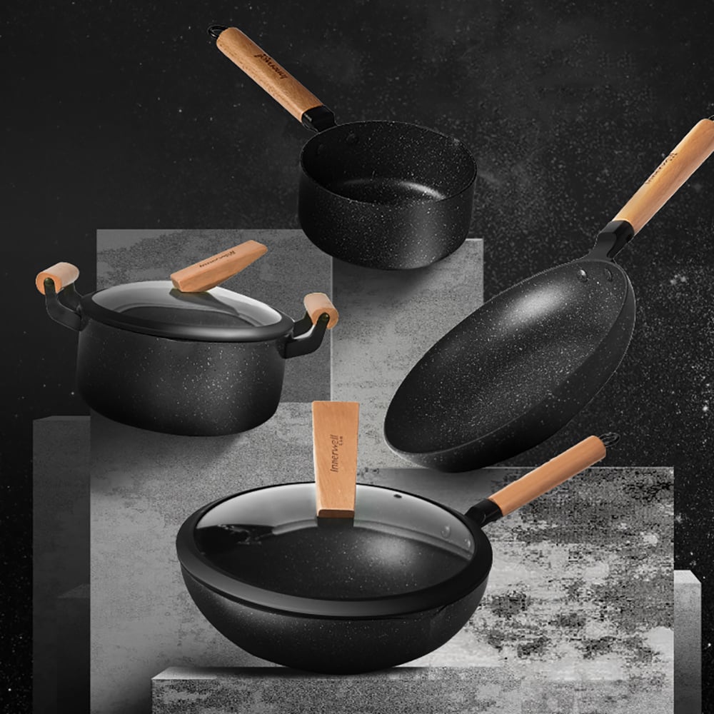 7 Pieces Aluminum Nonstick Cookware Set Pots and Pans Set window image