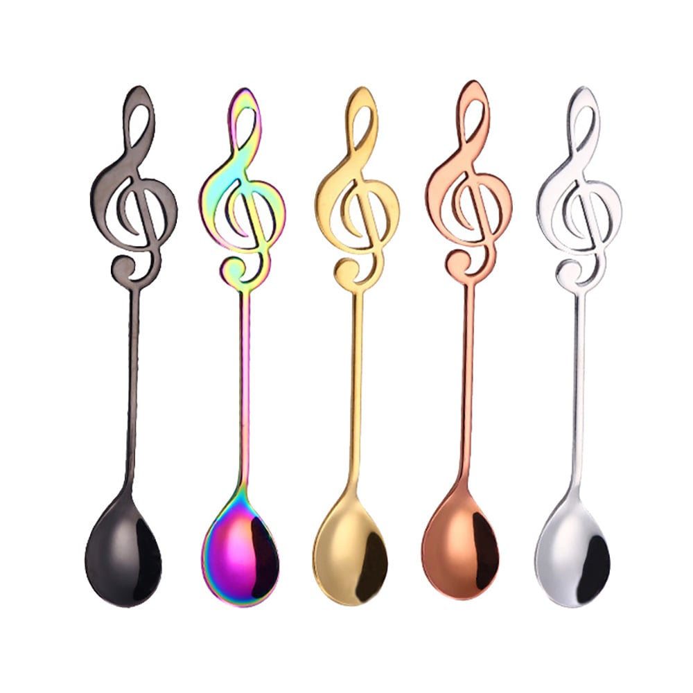 120 Pieces Creative Stainless Steel Flatware Set for Dessert of 5 Styles window image