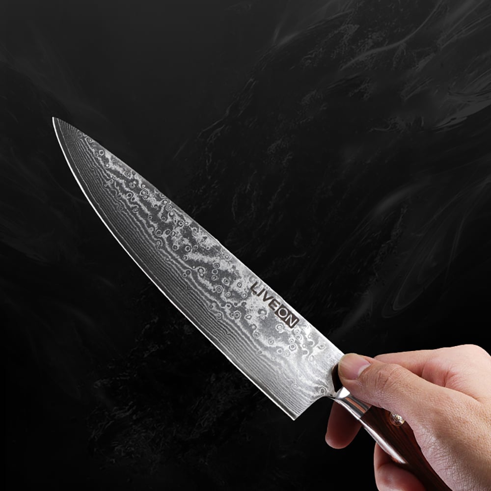 Ensemble de couteaux en acier Damas 13 pièces avec étui image de fenêtre