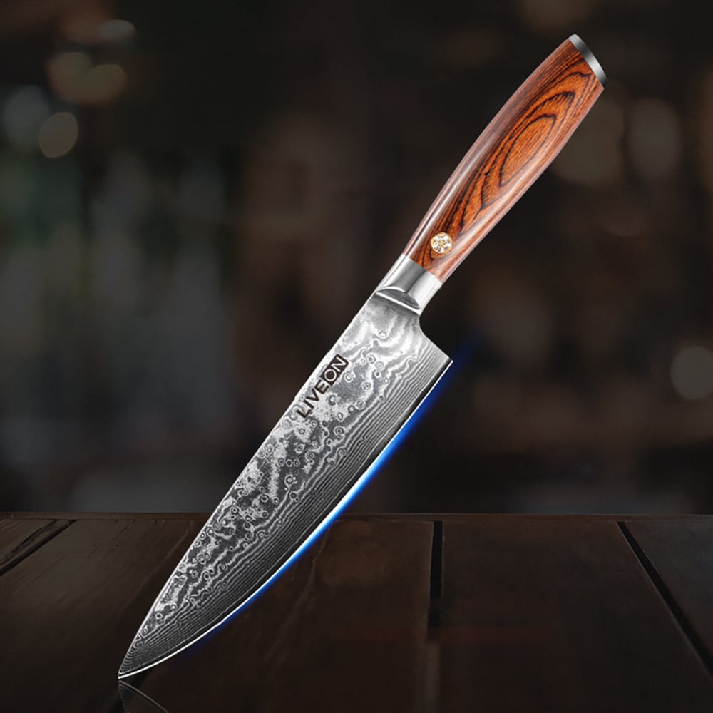 Ensemble de couteaux en acier Damas 13 pièces avec étui image de fenêtre