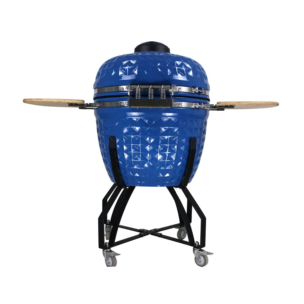 26" Multi-purpose Portable Ceramic Kamado Grill with Quadripod and Wheels window image