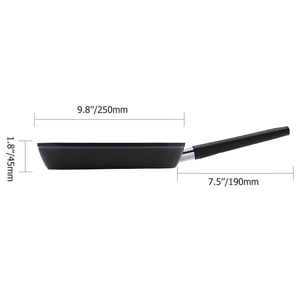 6 Pieces Nonstick Aluminum Cookware Set Antibacterial Cookware with Stay Cool Handle window image