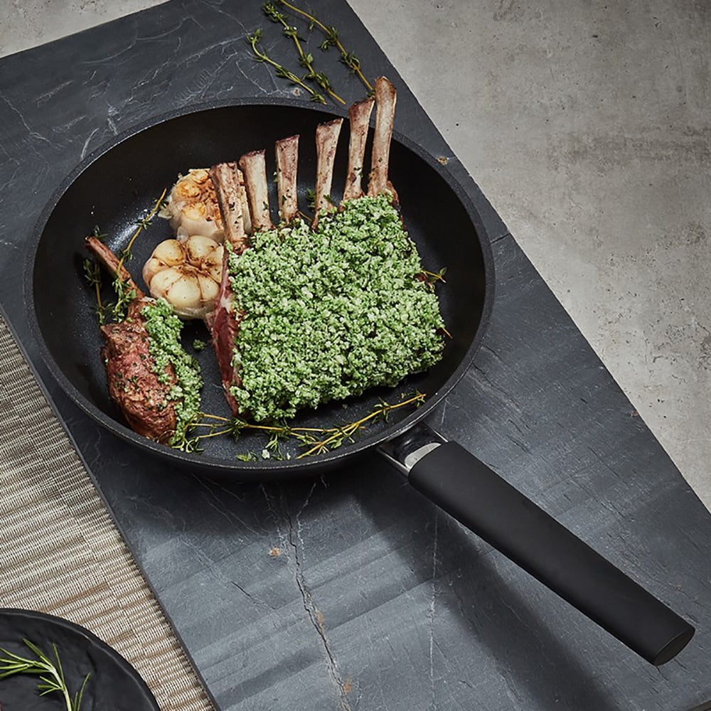 6 Pieces Nonstick Aluminum Cookware Set Antibacterial Cookware with Stay Cool Handle window image