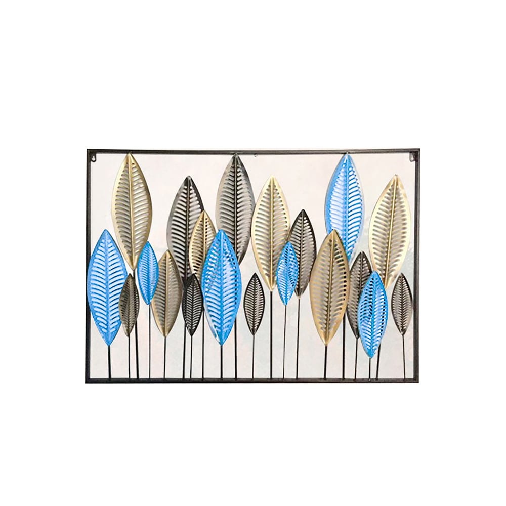 Metal Leaves Vintage Home Wall Decor 40.2"W x 28"H window image