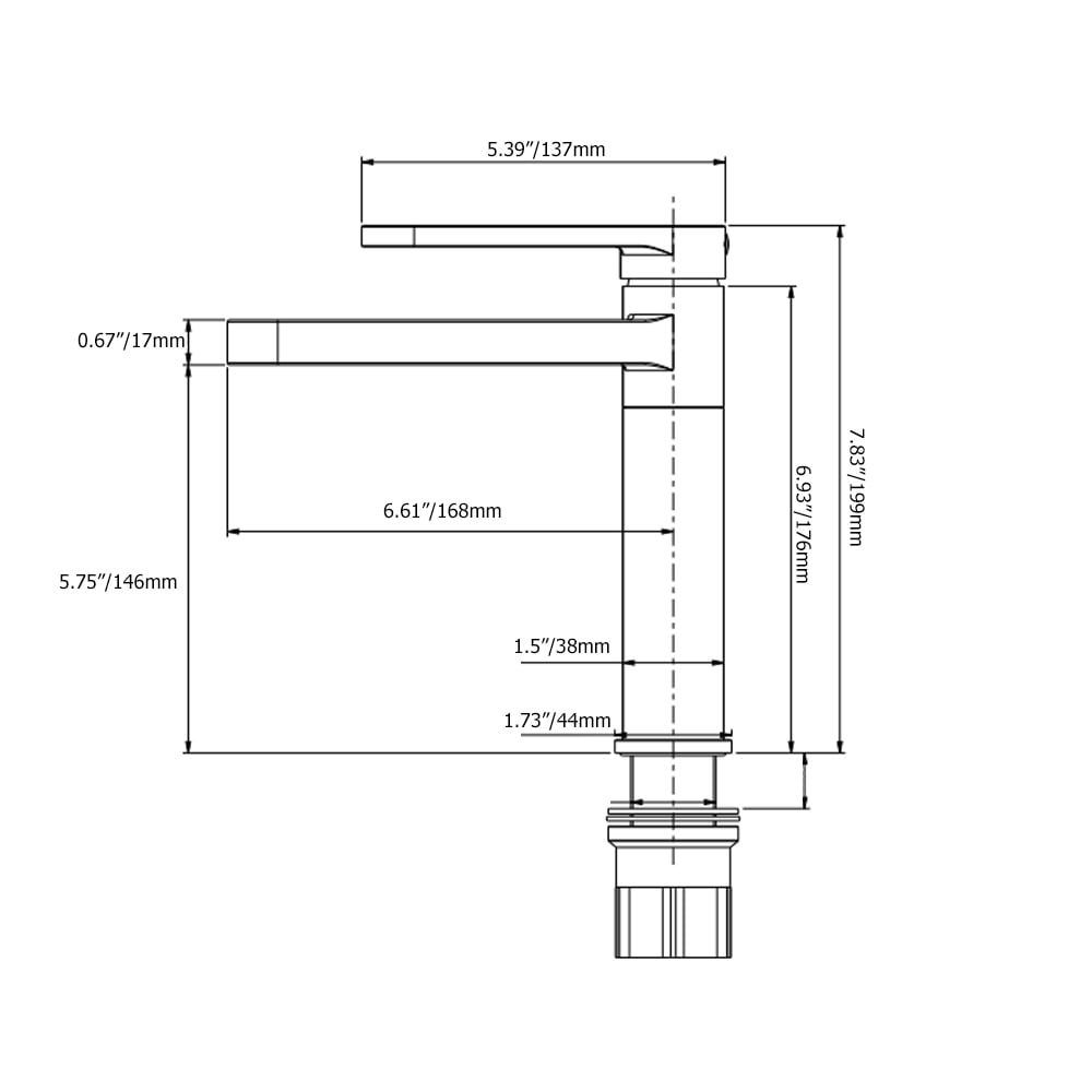 Single Hollow Out Lever Bathroom Basin Tap Solid Brass window image
