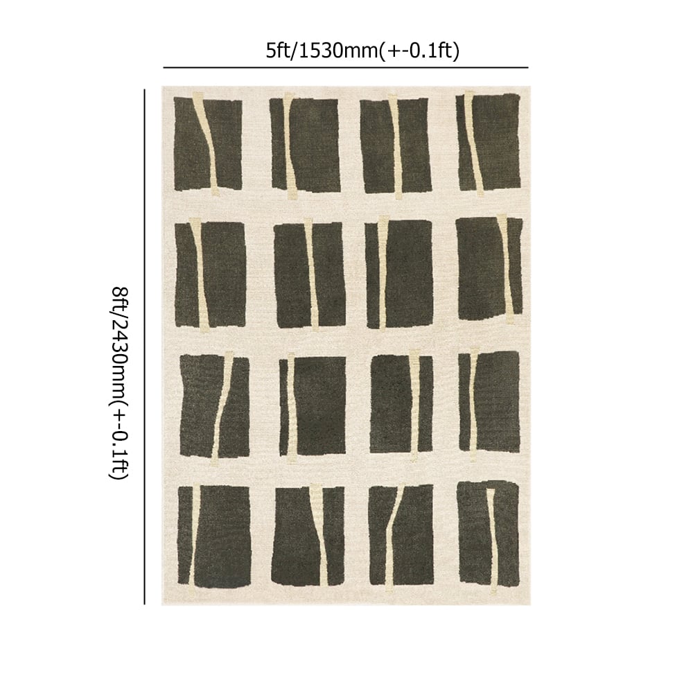 1820mm x 2700mm Rectangular Contemporary Multipurpose Green Area Rug window image