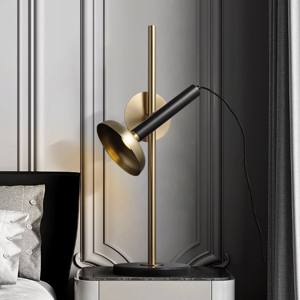 Postmodern Flashlight Shape Rotatable 350° Table Lamp Push-Button Switch window image