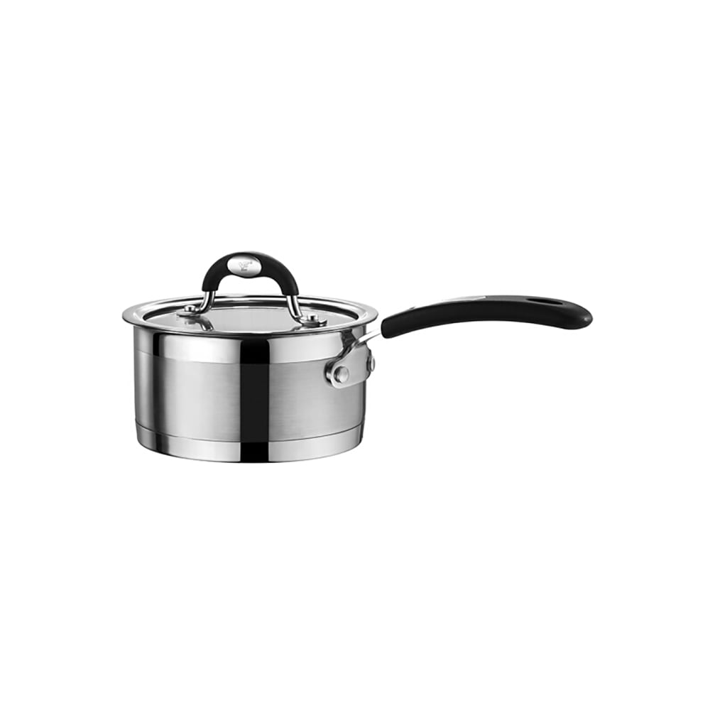 Lot de 8 batteries de cuisine tripliées à base de cuivre avec super conductivité thermique image de fenêtre