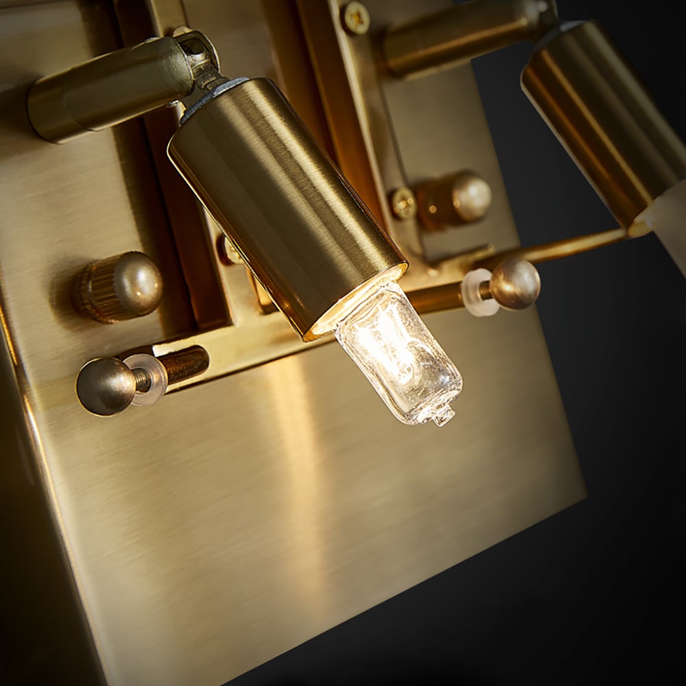 Applique murale intérieure créative en verre 2 lumières moderne image de fenêtre