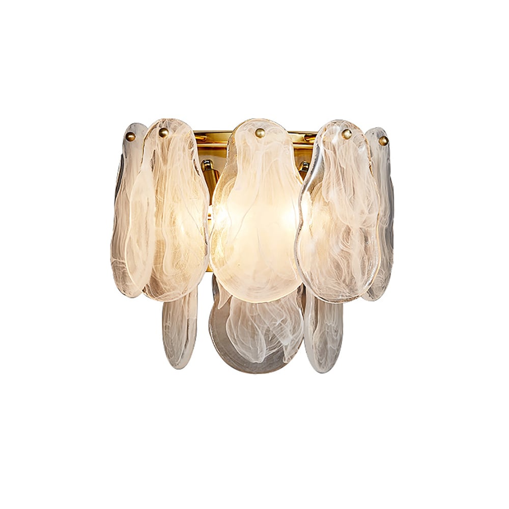 Applique murale intérieure créative en verre 2 lumières moderne image de fenêtre