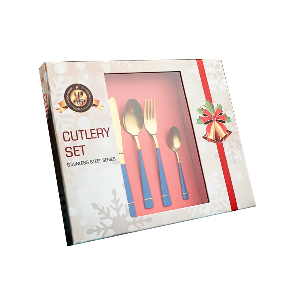 24 Pieces Stainless Steel Flatware Set with Gift Box, Service for 6 window image