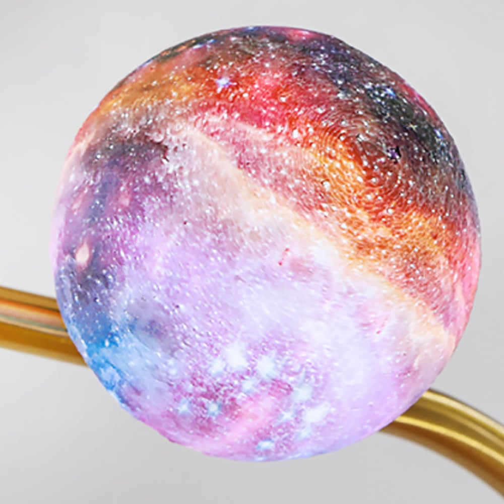 Modern 6-Light LED Island Light Ceiling Light with Globe Shade window image