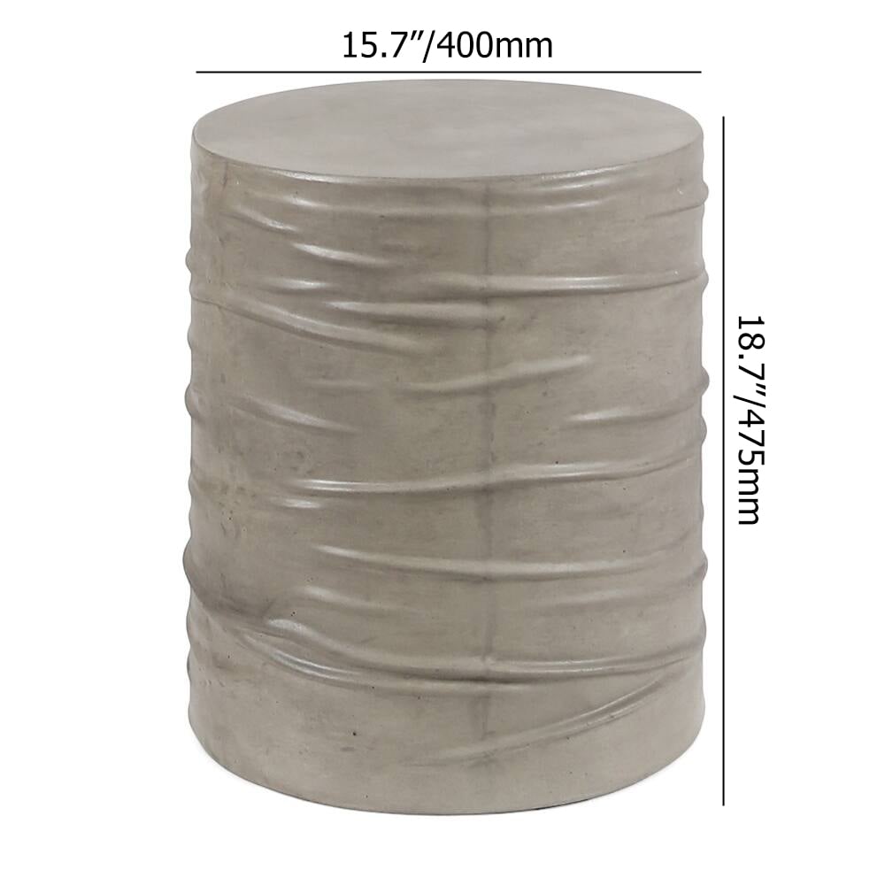 400 mm magnesiumoxide cilindervormige bijzettafel tuinkruk Vensterafbeelding