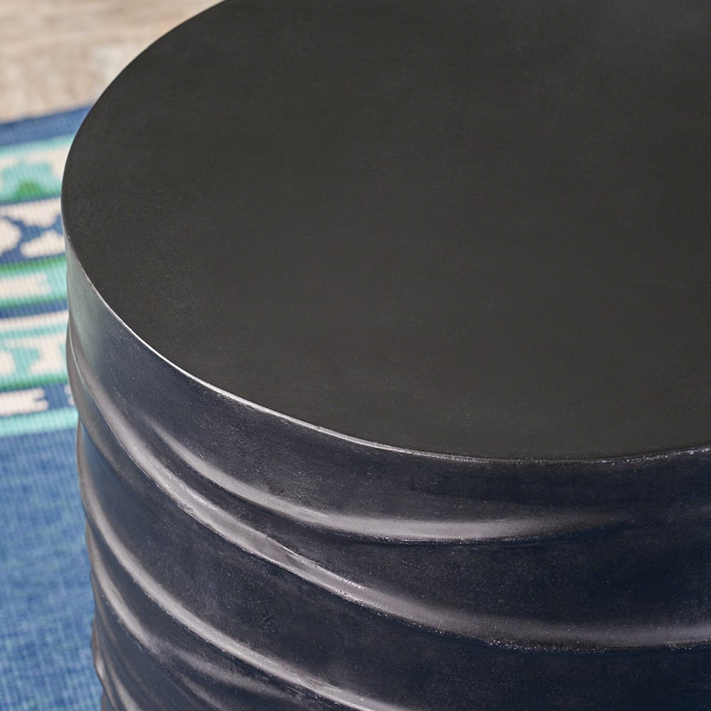 Tabouret de jardin en forme de cylindre en oxyde de magnésium 400 mm image de fenêtre