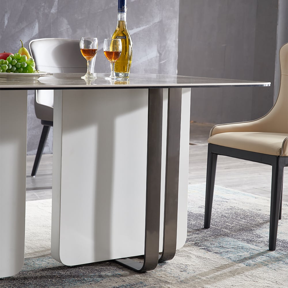 63" Modern Rectangular Sintered Stone Top Dining Table Table Only window image