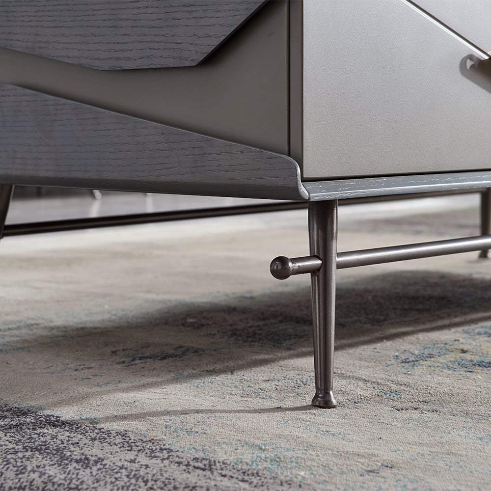 51.2" Sintered Stone Top Rectangular Gray Coffee Table with 4 Drawers window image