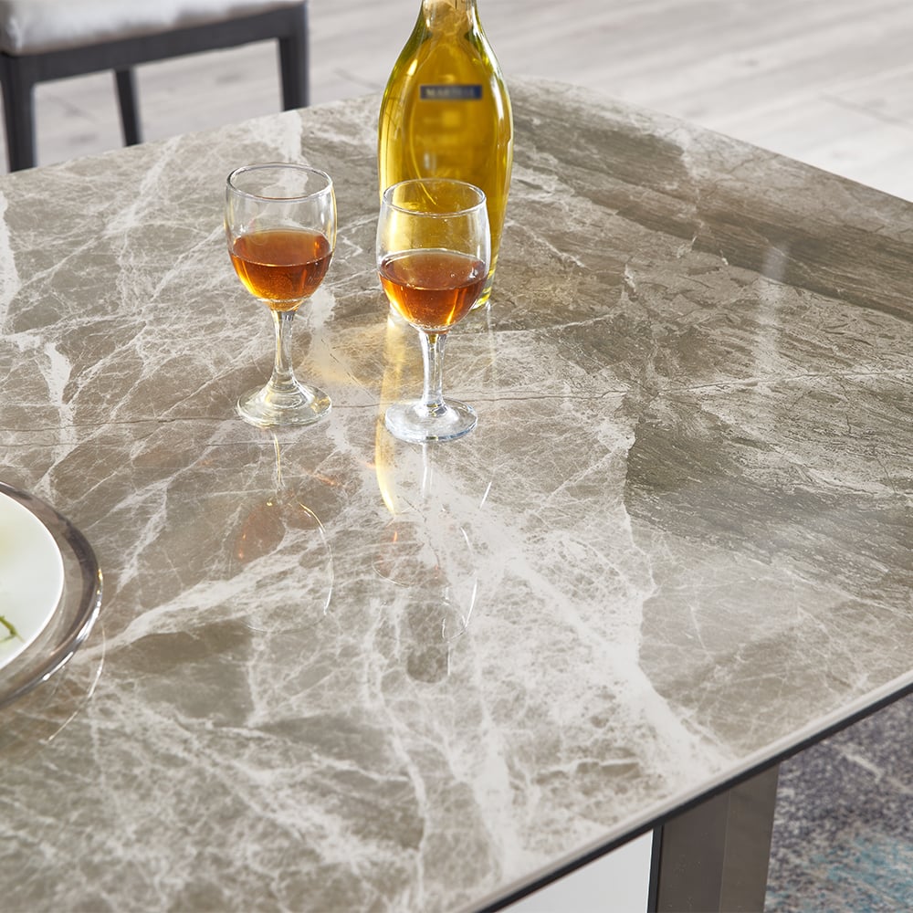 63" Modern Rectangular Sintered Stone Top Dining Table Table Only window image