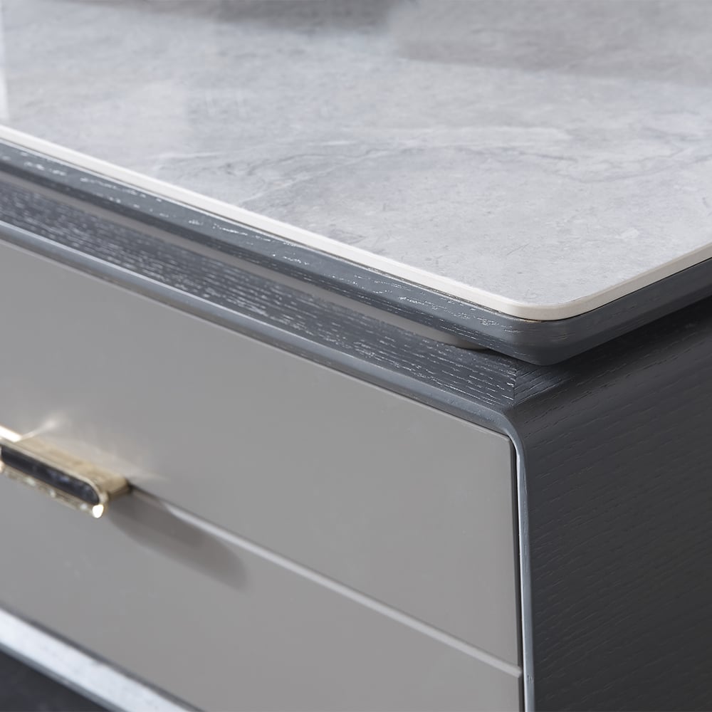 Post-modern Rectangular Coffee Table & TV Console & Side Cabinet Set of 3 window image