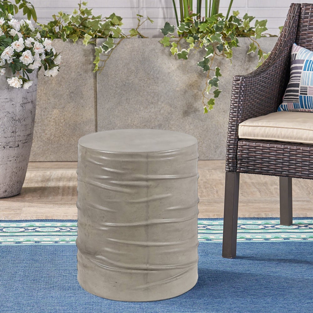 400 mm magnesiumoxide cilindervormige bijzettafel tuinkruk Vensterafbeelding