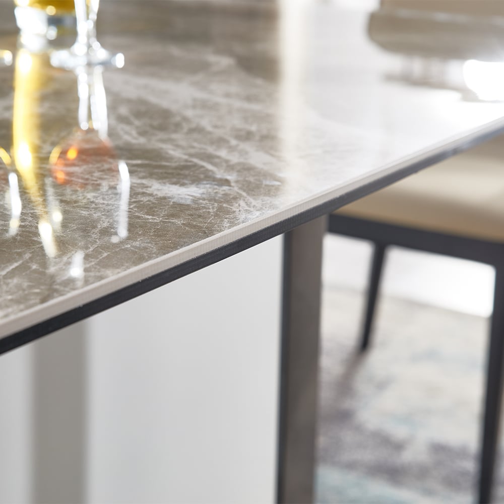 63" Modern Rectangular Sintered Stone Top Dining Table Table Only window image