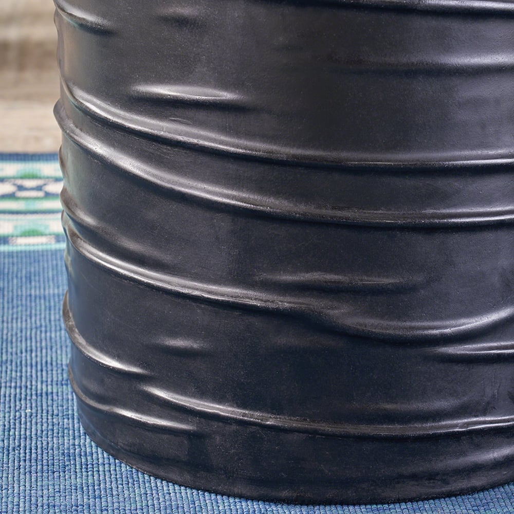 Tabouret de jardin en forme de cylindre en oxyde de magnésium 400 mm image de fenêtre