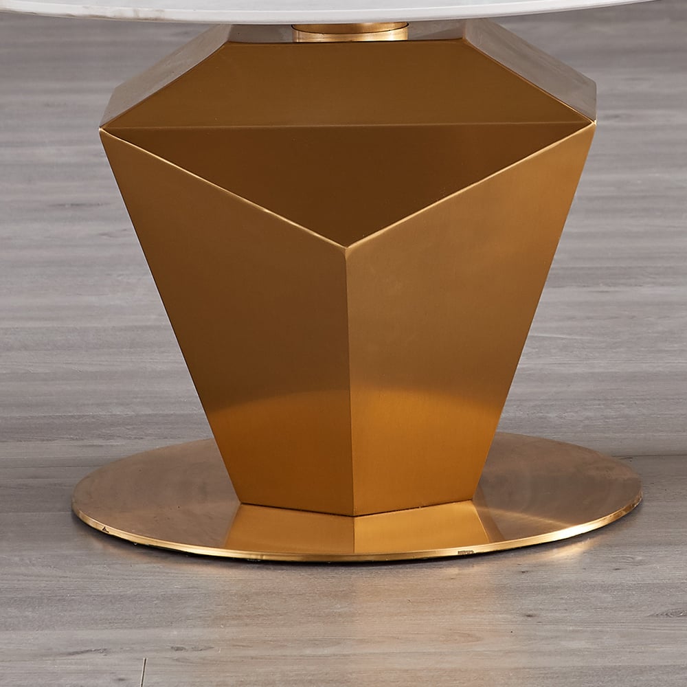 Modern Sintered Stone Bunching Coffee Table with Stainless Steel Base window image