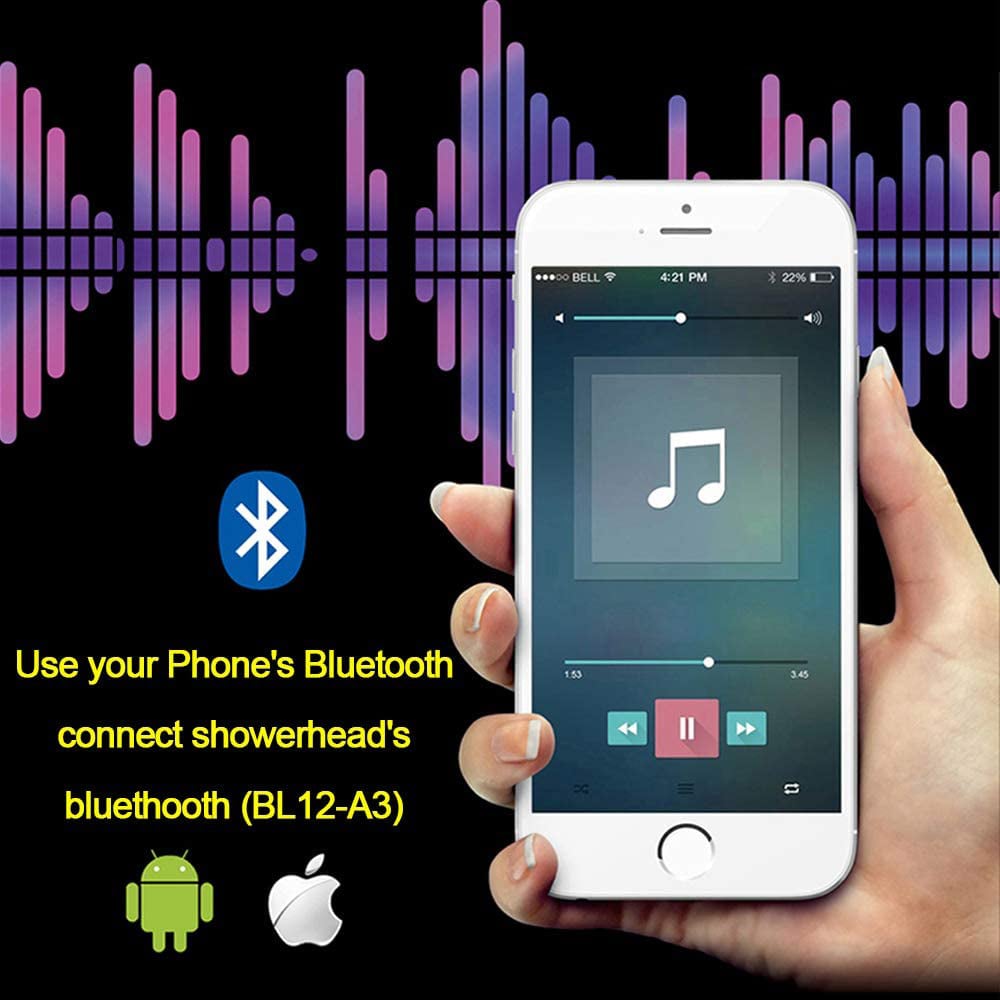 Wall-Mounted 16" Shower System Rainfall 5 Functions Thermostatic window image