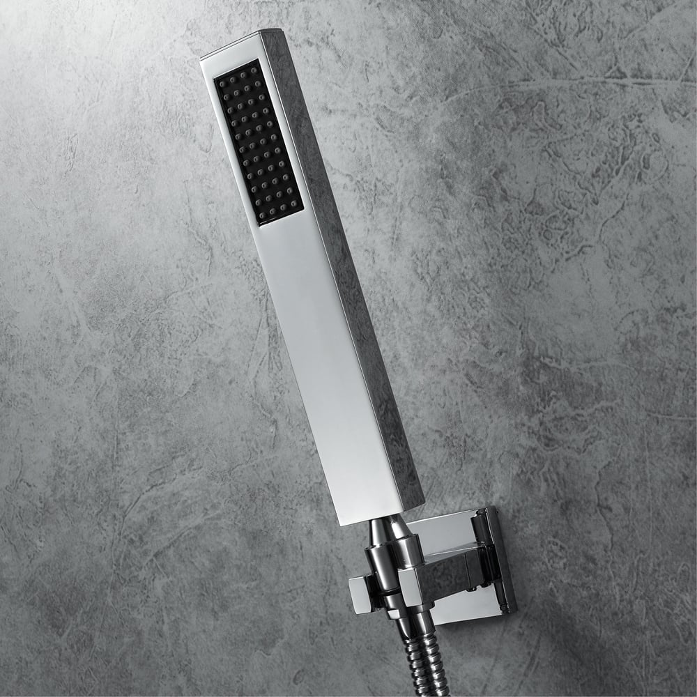 Wall-Mounted 16" Shower System Rainfall 5 Functions Thermostatic window image