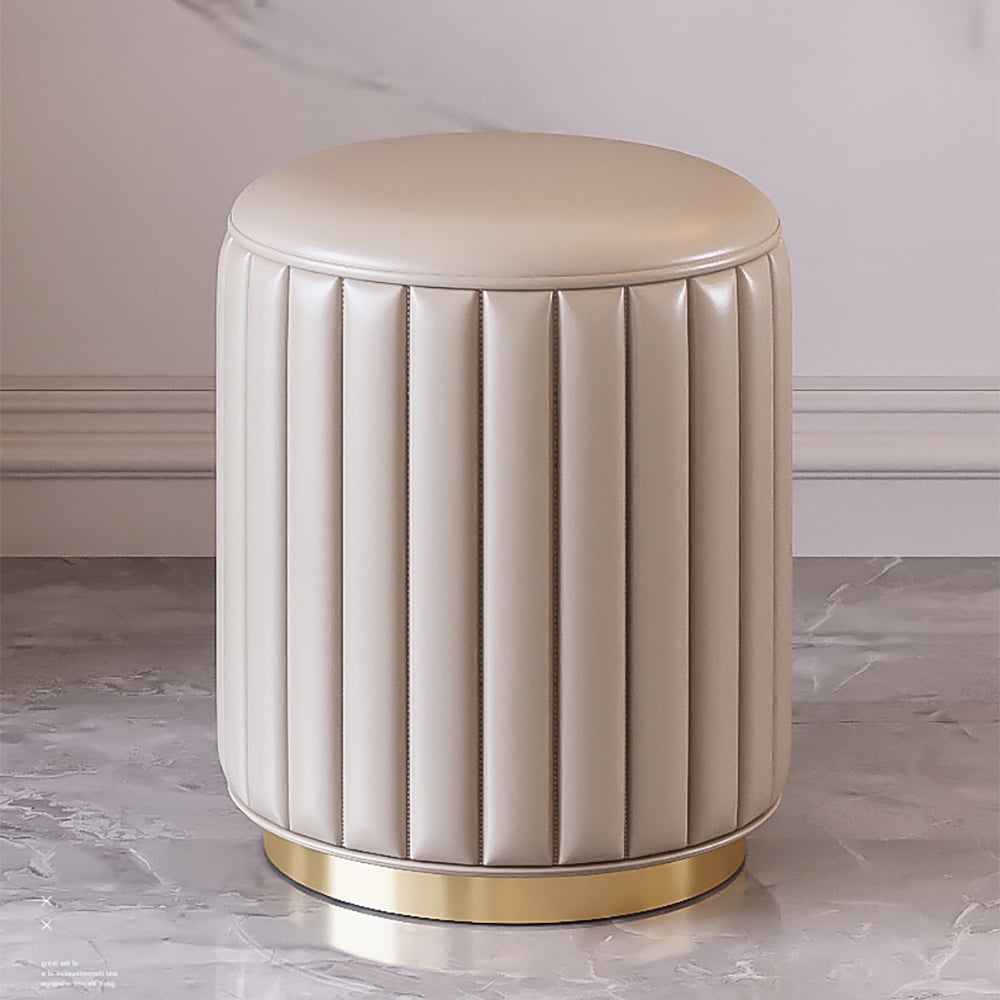 Off-white Makeup Vanity Set Dressing Table with Lighted Mirror Cabinet & Stool Included window image