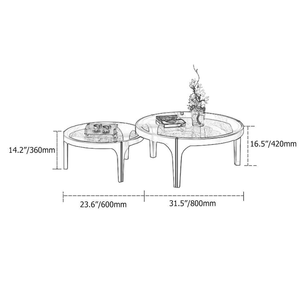 Meuble TV et table basse de luxe moderne et léger avec tiroirs image de fenêtre
