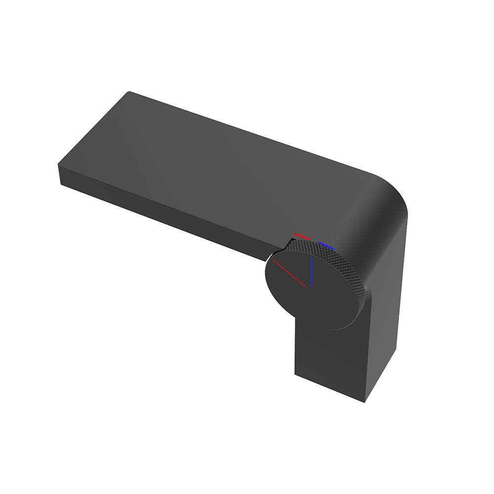 Geometric Single Hole Waterfall Bathroom Sink Faucet Solid Brass window image