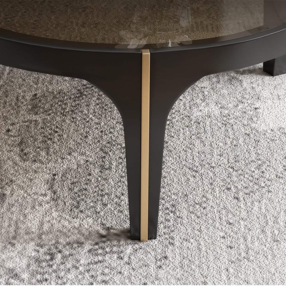 2 Pieces Modern Tempered Glass Nesting Coffee Table window image