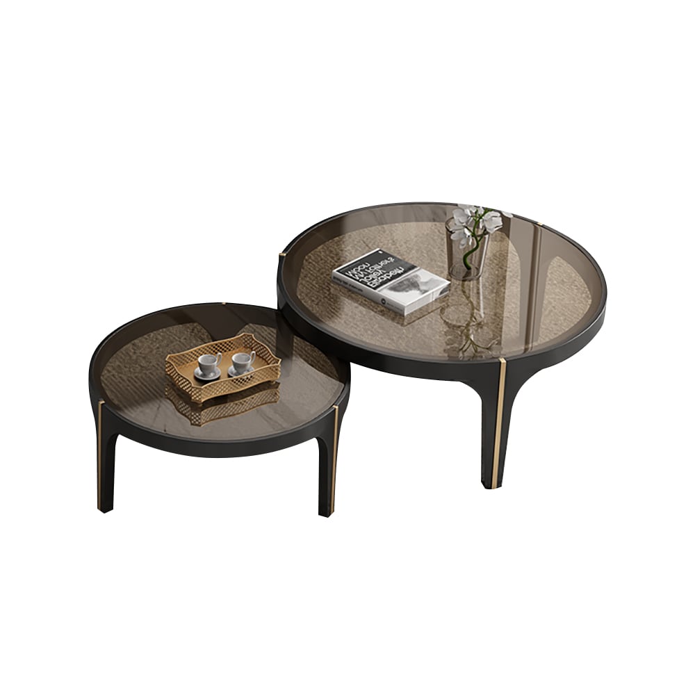 Meuble TV et table basse de luxe moderne et léger avec tiroirs image de fenêtre