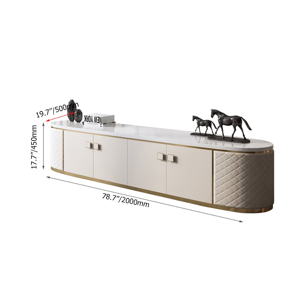 2000mm Contemporary Freestanding TV Stand with Doors TV Console window image