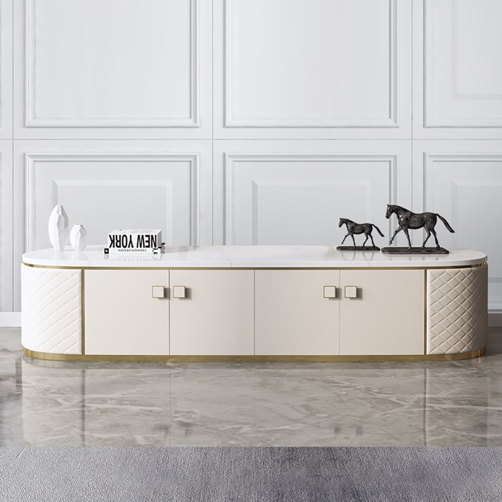 2000mm Contemporary Freestanding TV Stand with Doors TV Console window image