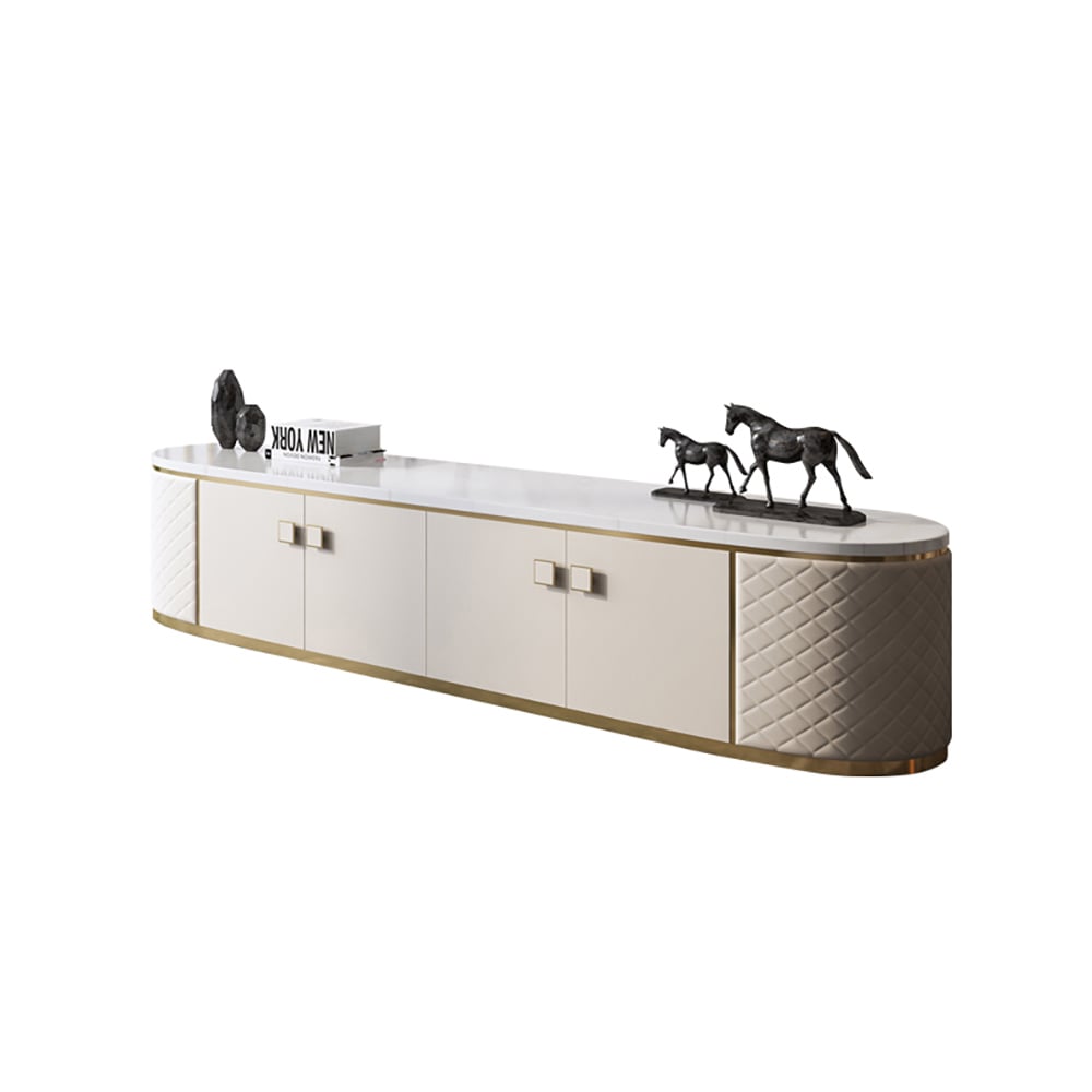 2000mm Contemporary Freestanding TV Stand with Doors TV Console window image