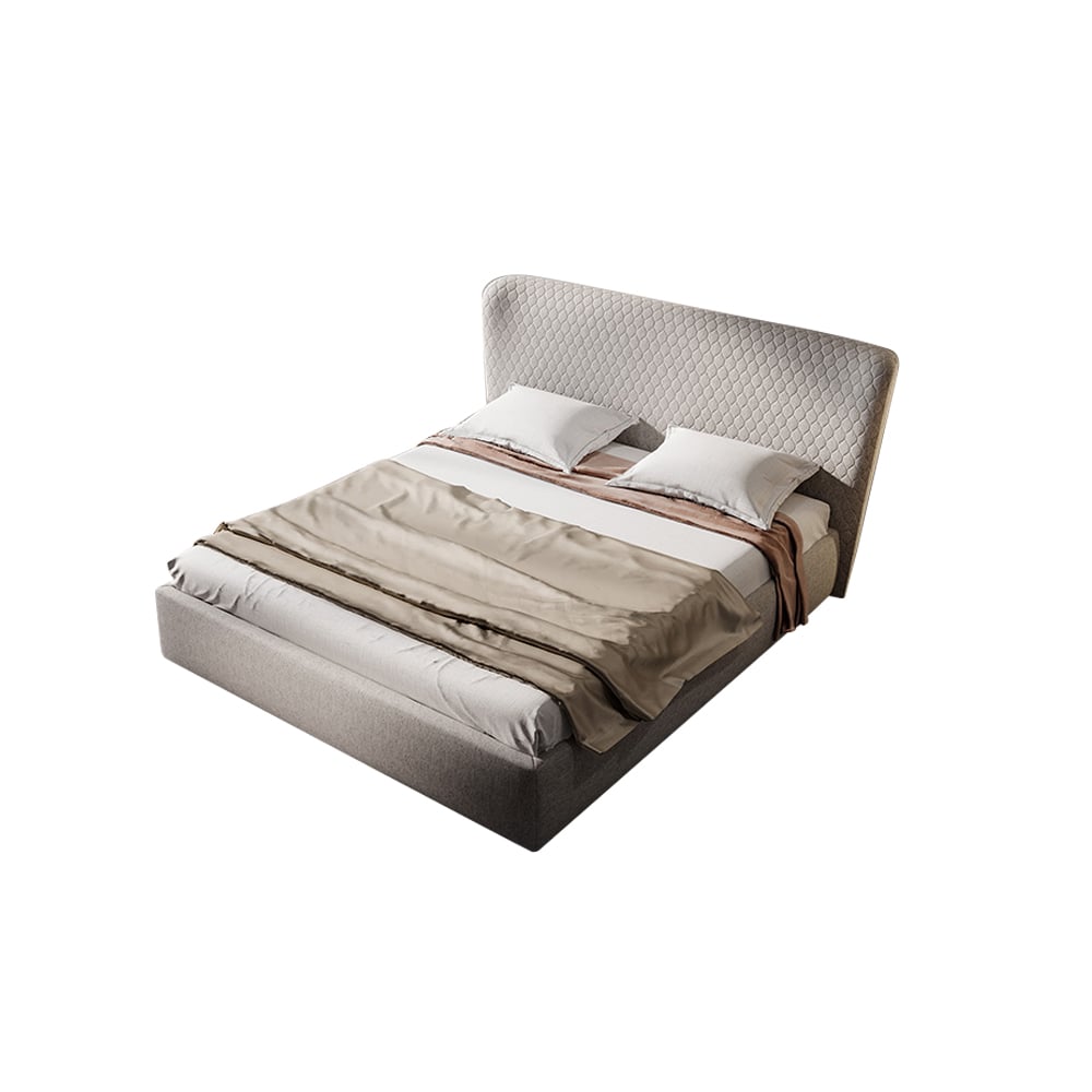 Plate-forme rembourrée moderne en bois de pin et acier au carbone image de fenêtre