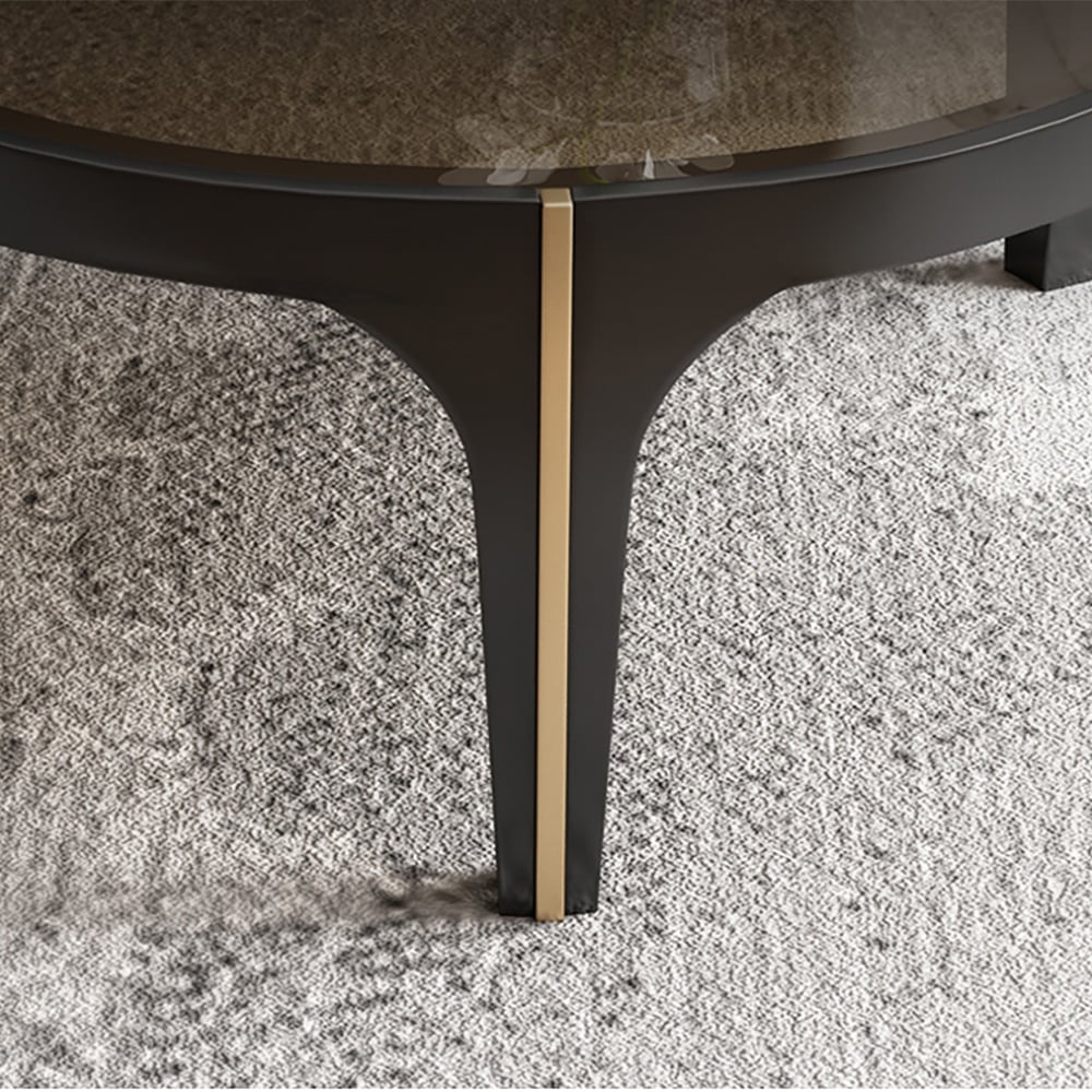 Meuble TV et table basse de luxe moderne et léger avec tiroirs image de fenêtre