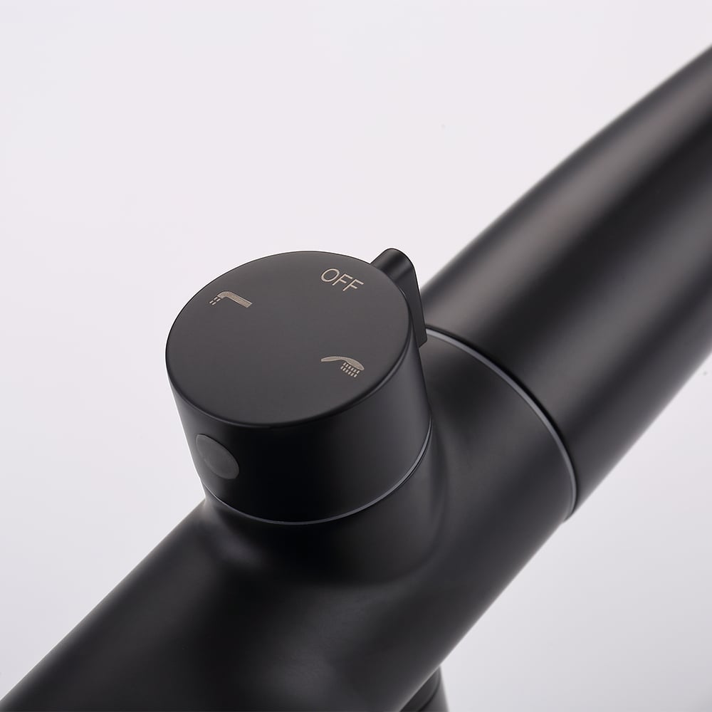 Missic Freestanding Tub Filler Faucet with Handheld Shower Solid Brass window image