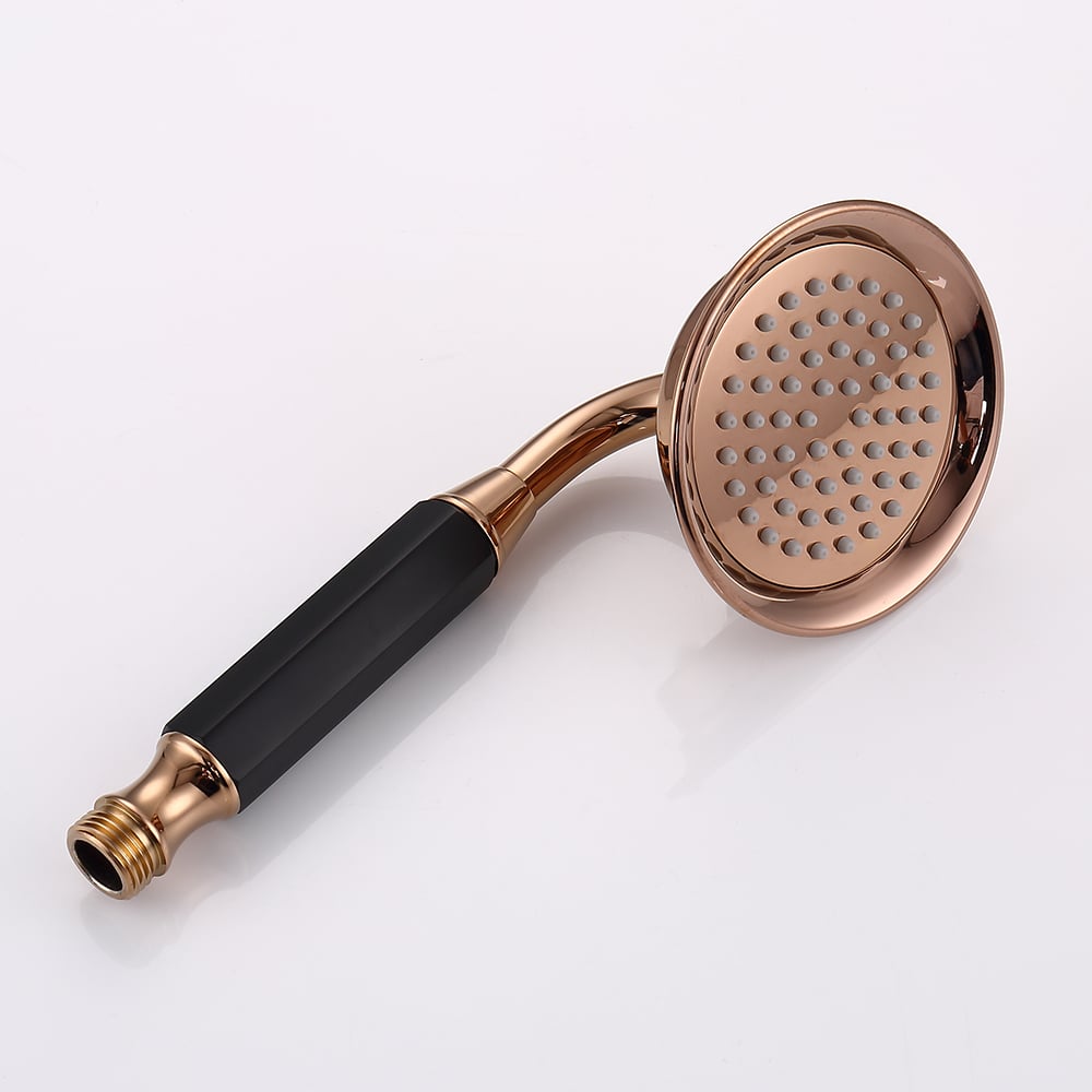 Missic Freestanding Tub Filler Faucet with Handheld Shower Solid Brass window image